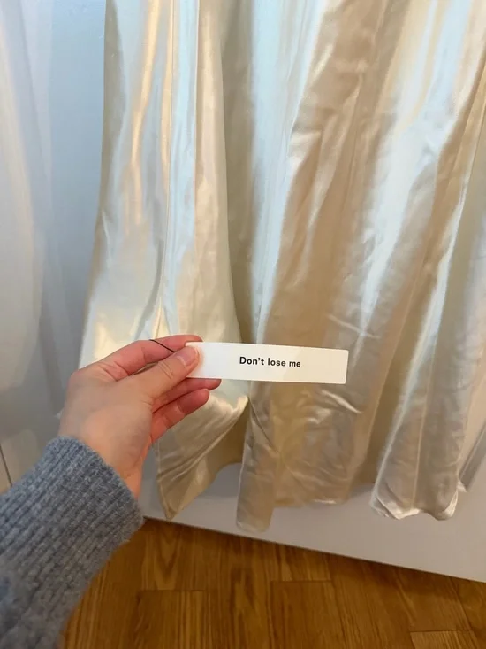 Reformation Ronda Silk Dress in Ivory Size 4, NWT, Never Worn - Picture 12 of 14